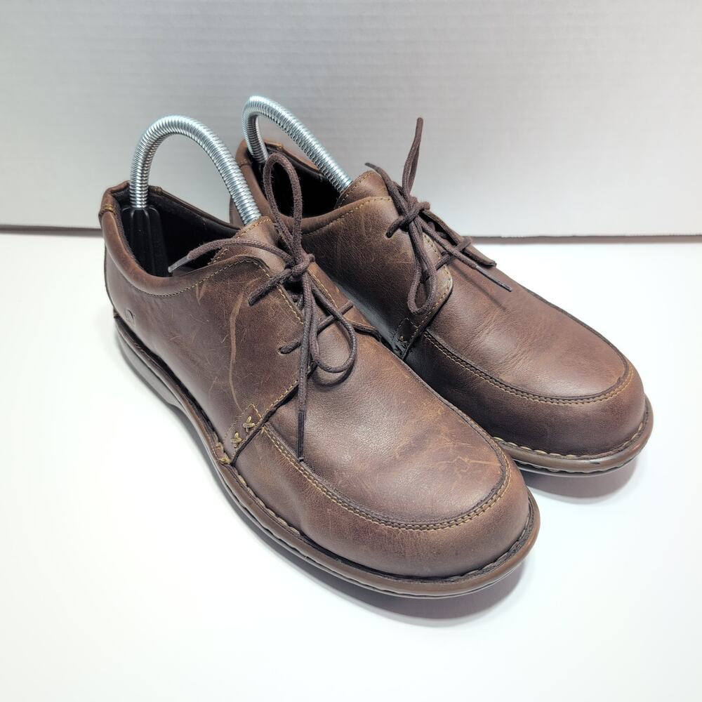 Born Men's Brown Leather Casual Lace Up Oxford Shoe Size 8